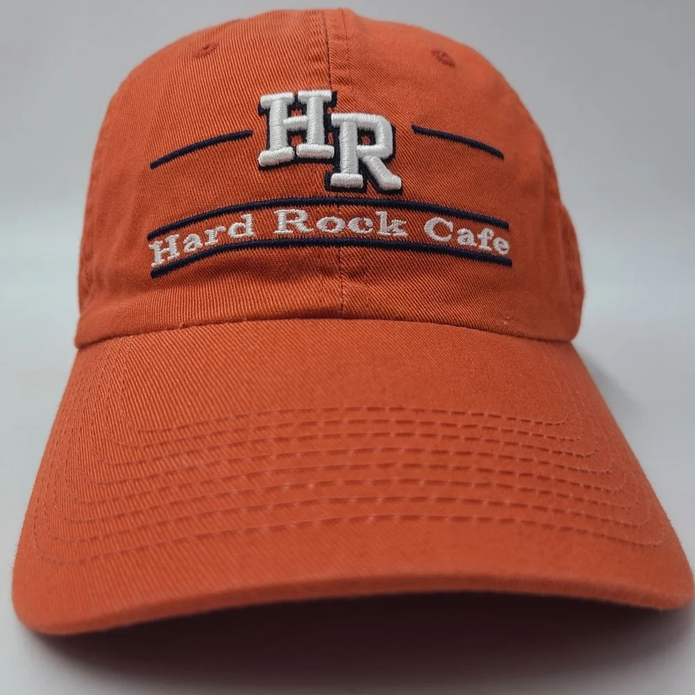 Hard Rock Cafe Hat‎ Strapback The Game Split Bar Orange Memphis Adjustable Men